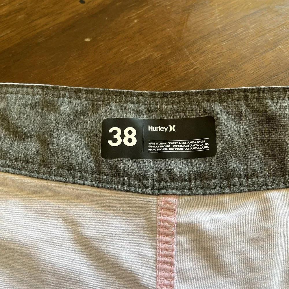 Hurley Board Shorts Mens 38 Blue USA Olympic Team Phantom Swim Trunks Quick Dry